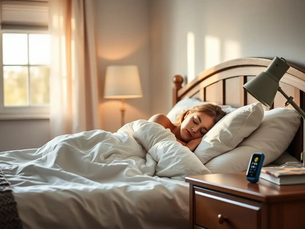 A serene image of someone sleeping peacefully, representing the ultimate goal of NYC Sleep Medicine's services.